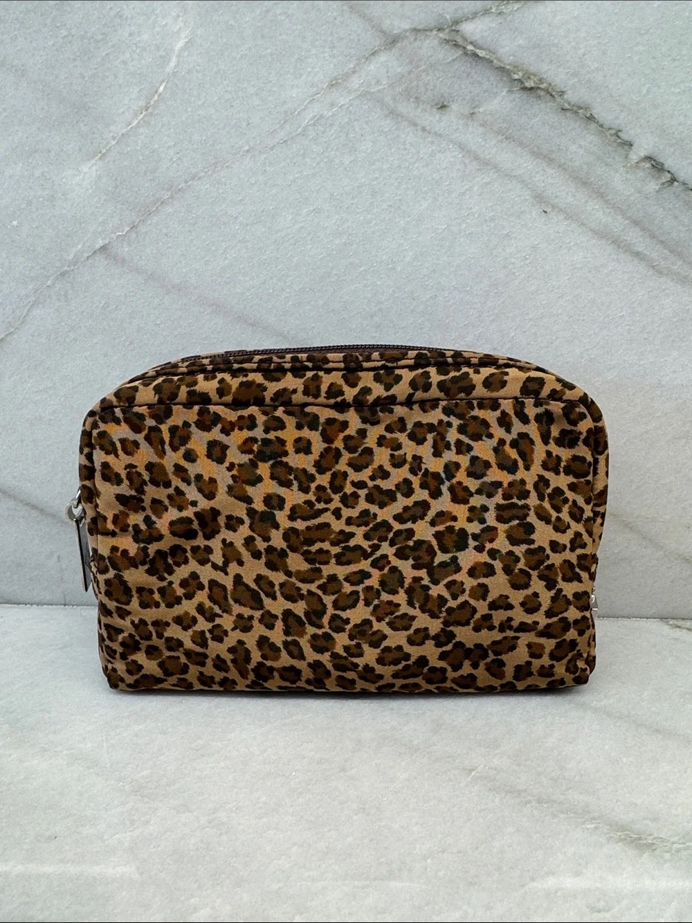 Bottega Veneta Leopard Print Pouch Vintage